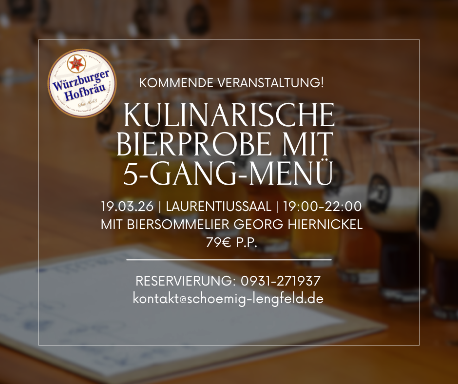 Kulinarische Bierprobe am 19.03.2026