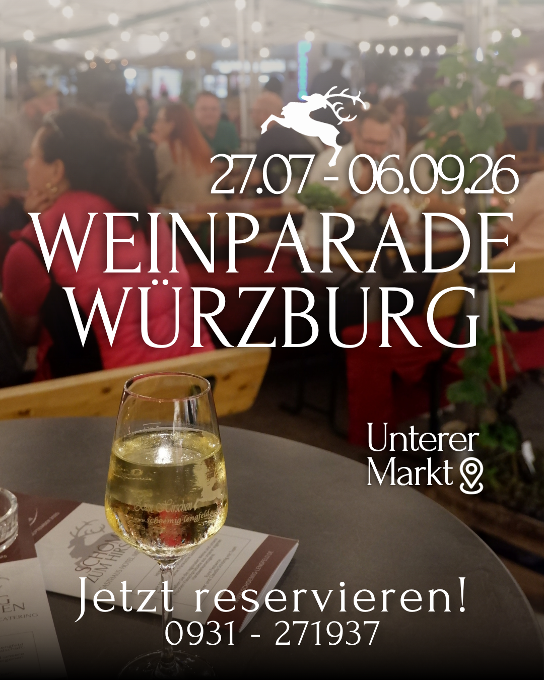 Gasthaus Zum Hirschen bei der Weinparade Würzburg 2026